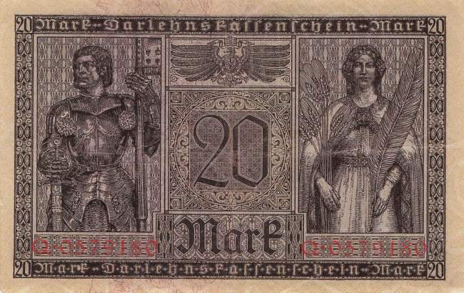 20 Mark Serie Q ro 55 1918